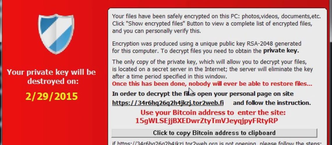 CryptoLocker-v3 Ransomware Treff Europa og USA