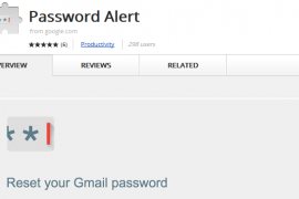 Alerta de extensão senha pelo Google Chrome para proteger de ataques de phishing