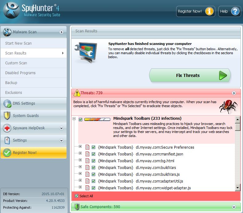 spyhunter malware security suite